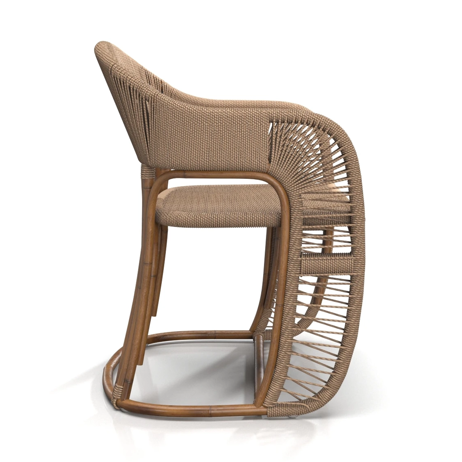 Glen Ellen Indoor Outdoor Armchair PBR 3D Model_04